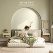 Floating rattan bedside tables – image 4