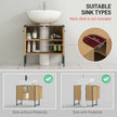Natural under sink vanity unit – image 4