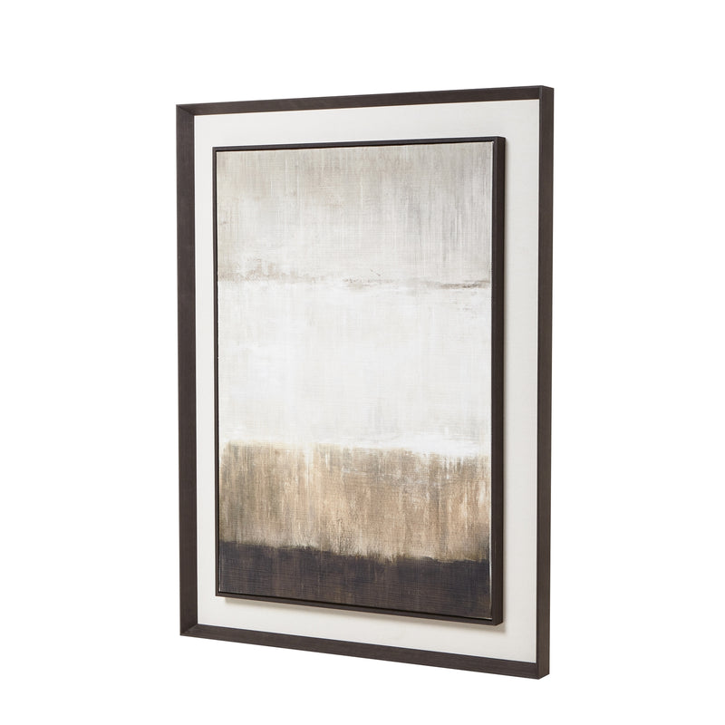 Moderno painting from an angle, showing the dark frame