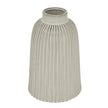 Monte large fluted ceramic bell vase, front view