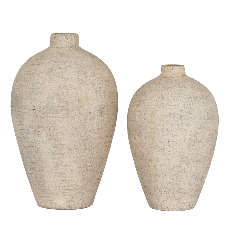 Morrow large vase beside a smaller vase, sold separately