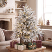 90 cm pre-lit flocked tabletop tree – image 8