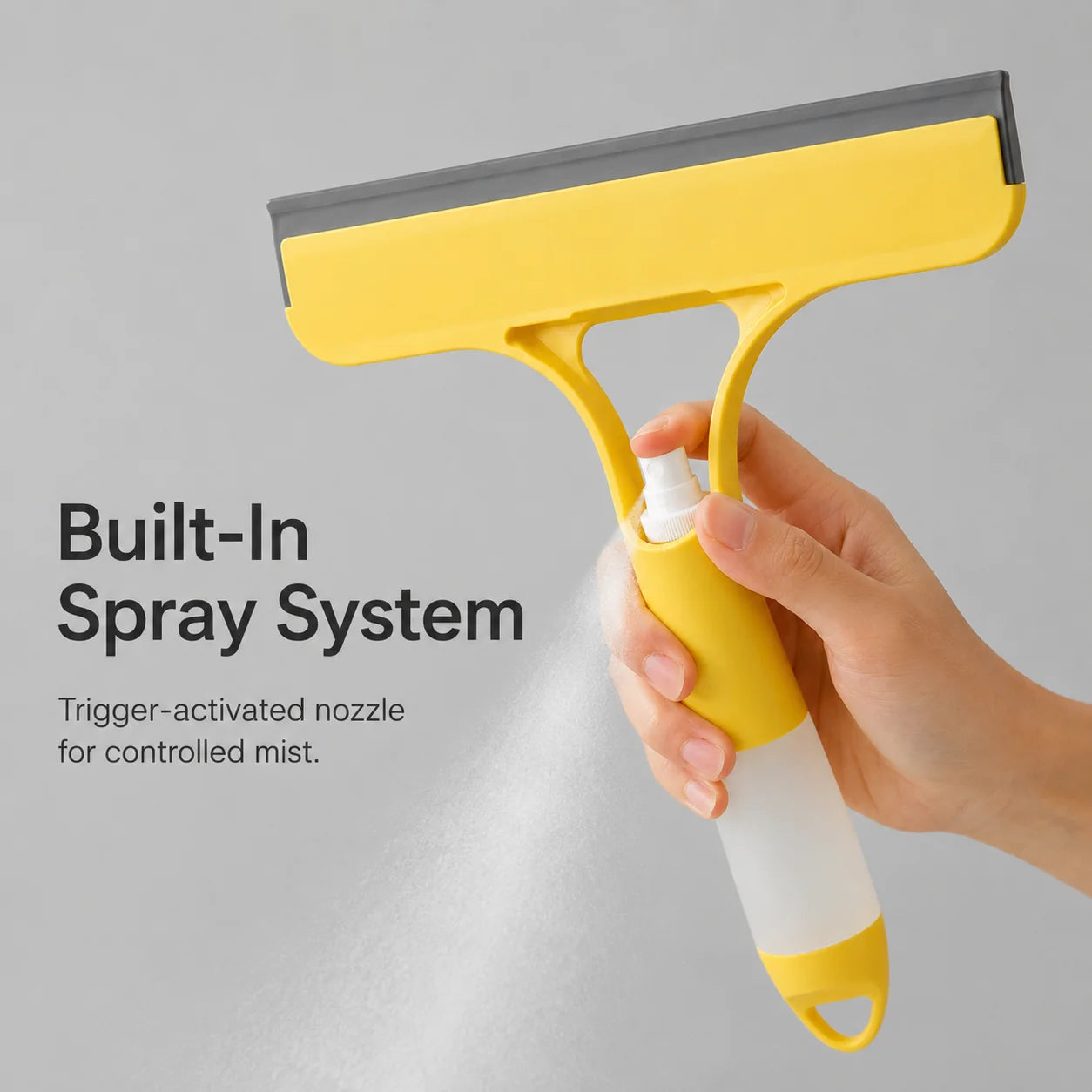 3-in-1 Spray Window Cleaning Squeegee