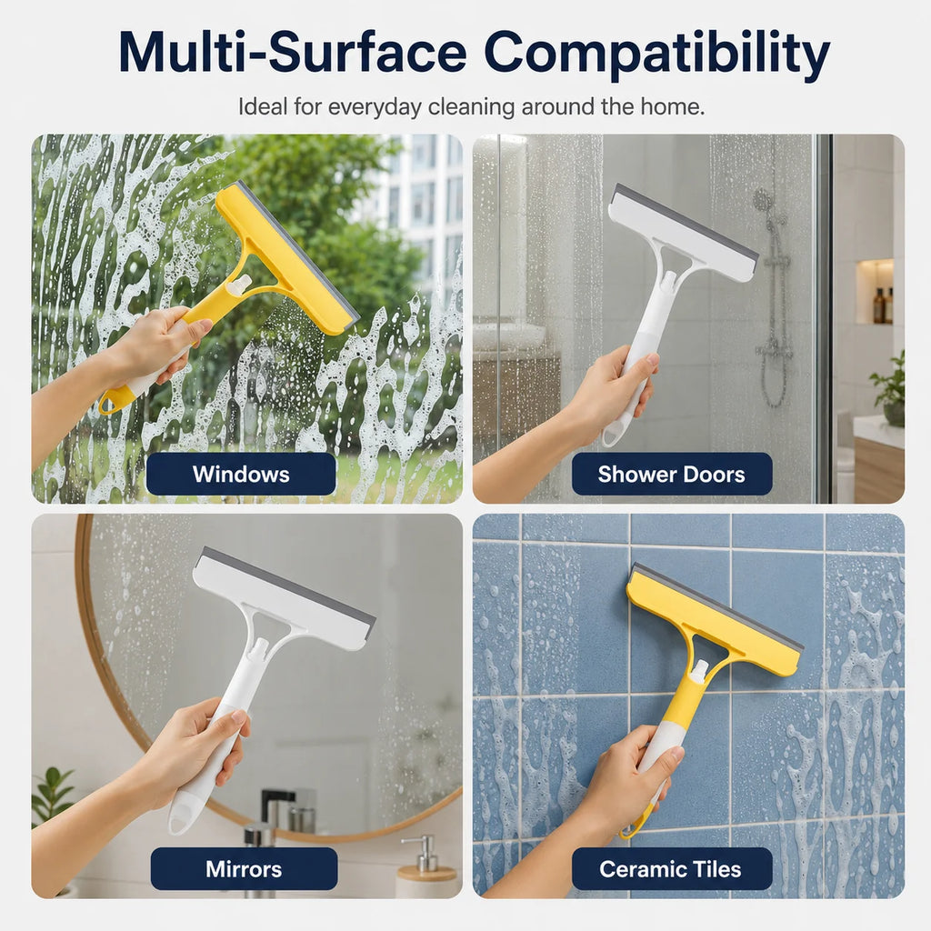 3-in-1 Spray Window Cleaning Squeegee