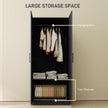 Black panel door wardrobe – image 4