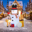 Dimensions of the 7ft snowman and reindeer Christmas inflatable