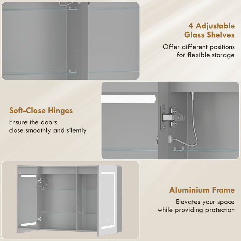 LED mirror bathroom cabinet – image 7