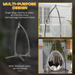 Outsunny Hammock Chair Stand, Hanging Heavy Duty Metal Frame Hammock Stand with Chain, for Hanging Hammock Air Porch – view 6