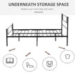 Black king size metal bed frame – image 4