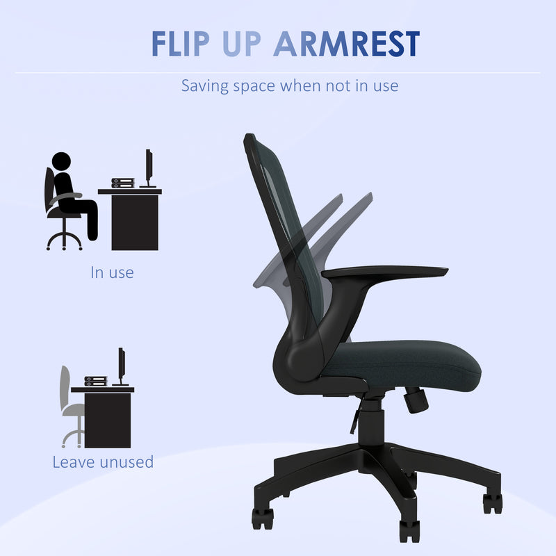 Charcoal grey mesh office chair – image 6
