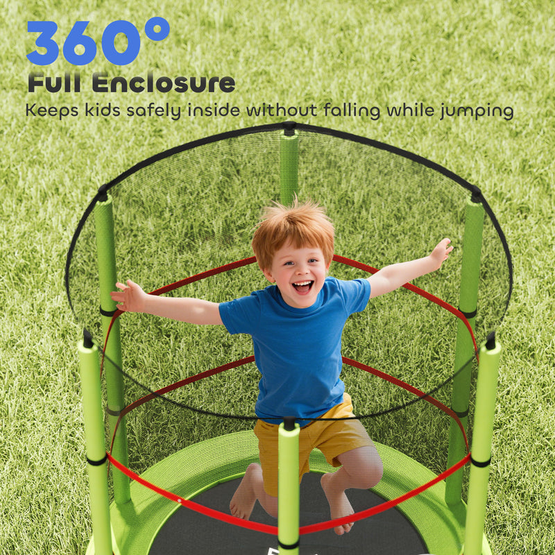 Kids trampoline with enclosure – image 7