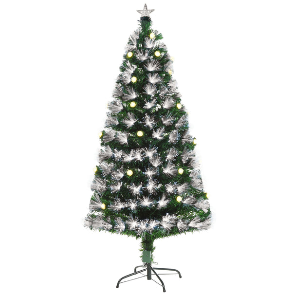 5ft pre-lit Christmas tree with warm white lights and star topper