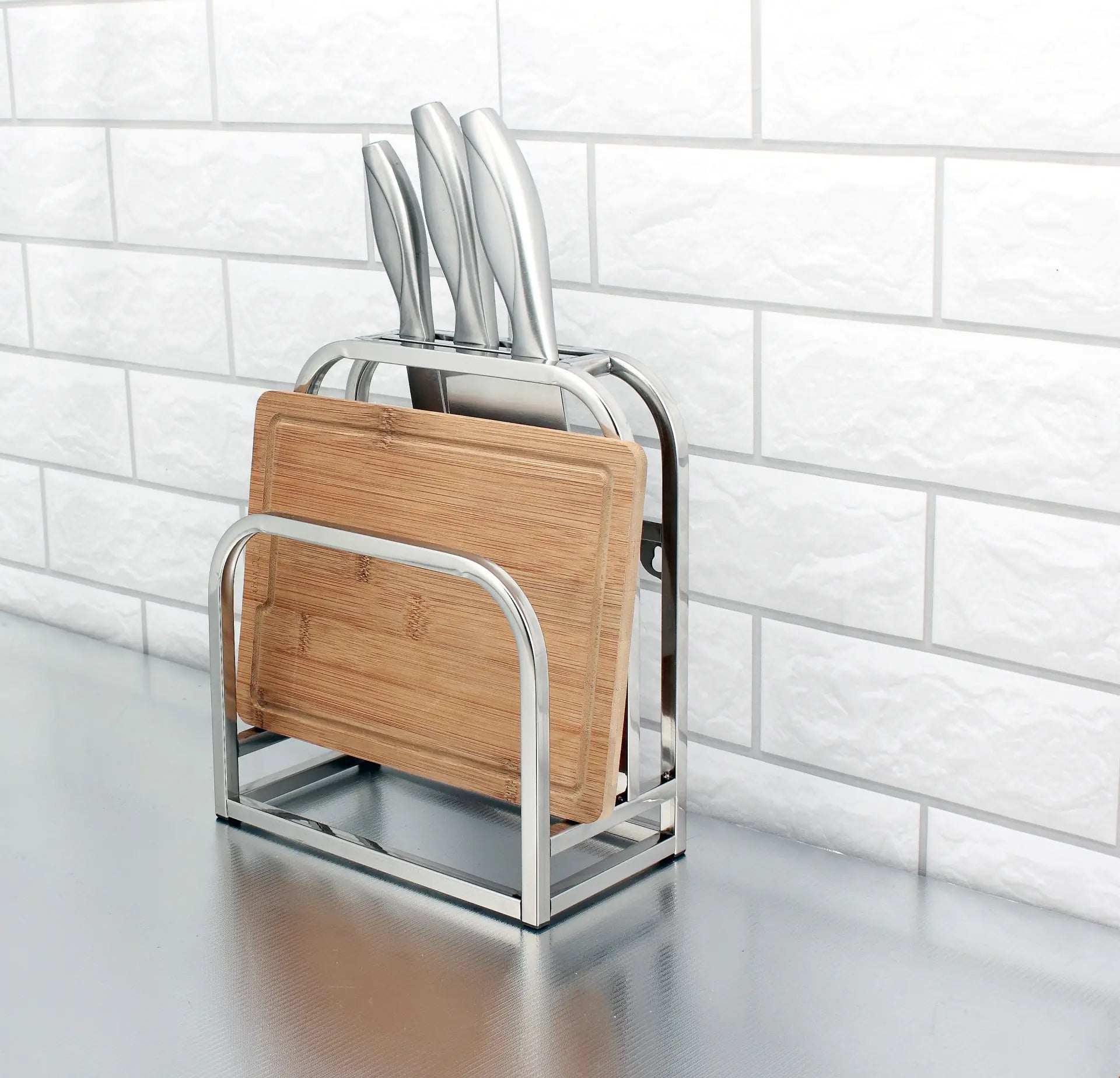 Storage Rack for Kitchen Utensils and Knife Organizer