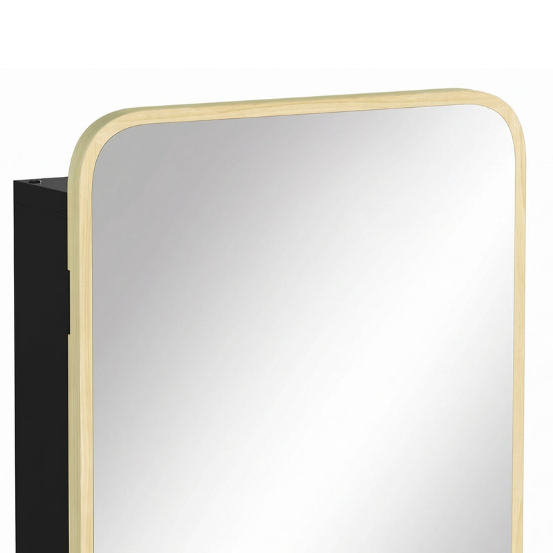 Natural wood mirror cabinet – image 10