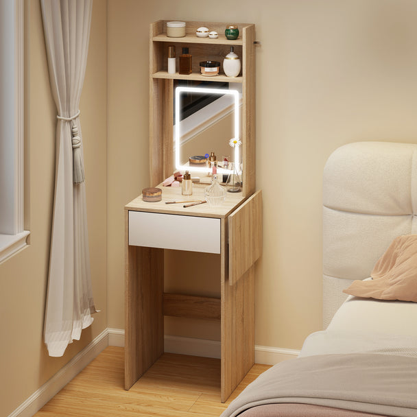 Compact LED mirror dressing table – image 2