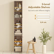 182 cm tall fluted bathroom cabinet – image 5