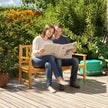 Outsunny Wooden Bench with Liftable Middle Table, Outdoor Bench, Patio Loveseat for Porch, Garden, Seats 2-3 People – view 8