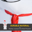 Close-up of the inflatable fabric and design