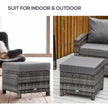 Rattan footstool ottoman – image 6