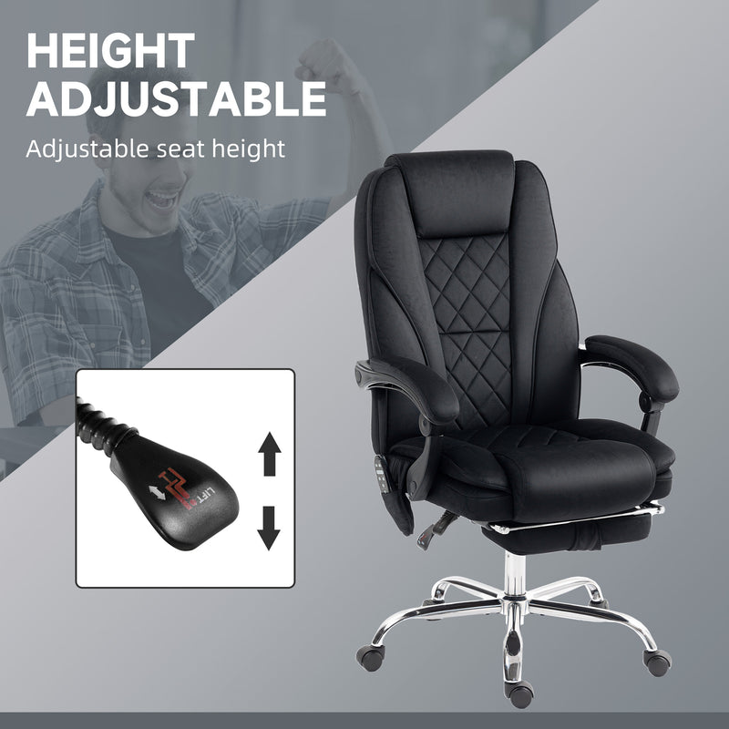 Black heated massage office chair – image 5