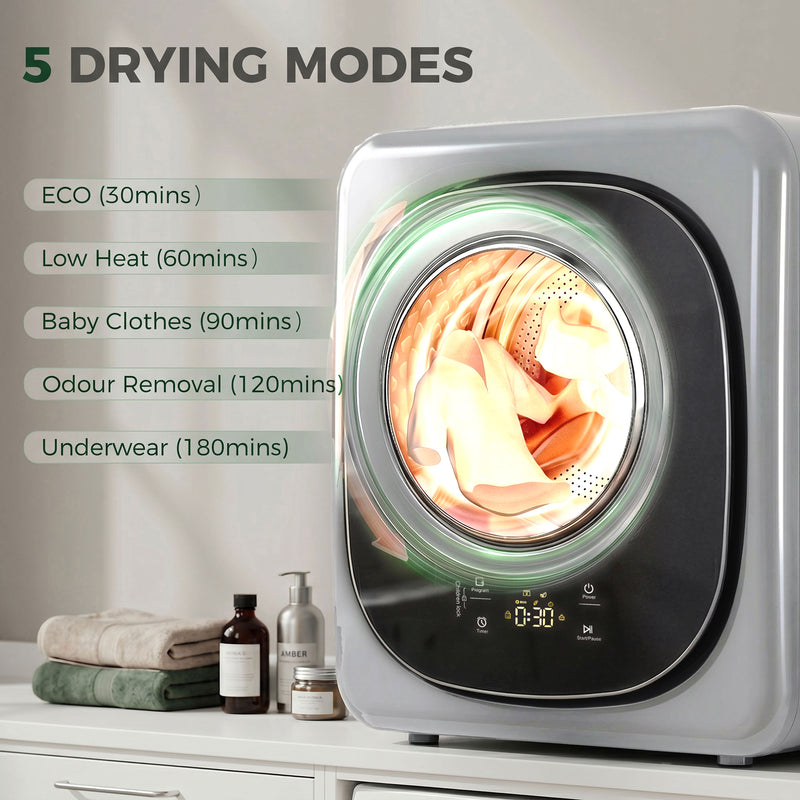 4kg silver touch-control tumble dryer – image 4