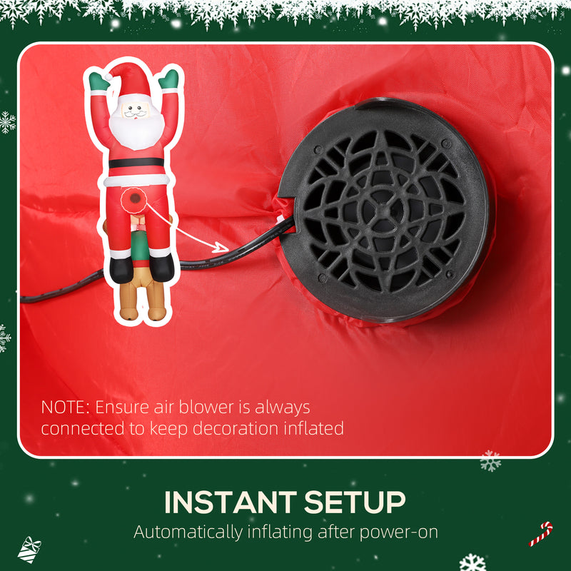Built-in fan used to inflate the Christmas display