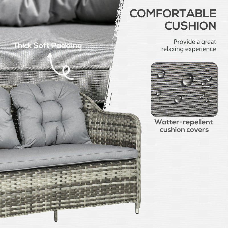 4-piece rattan sofa set – image 5