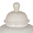 Close-up of the domed lid and ball finial