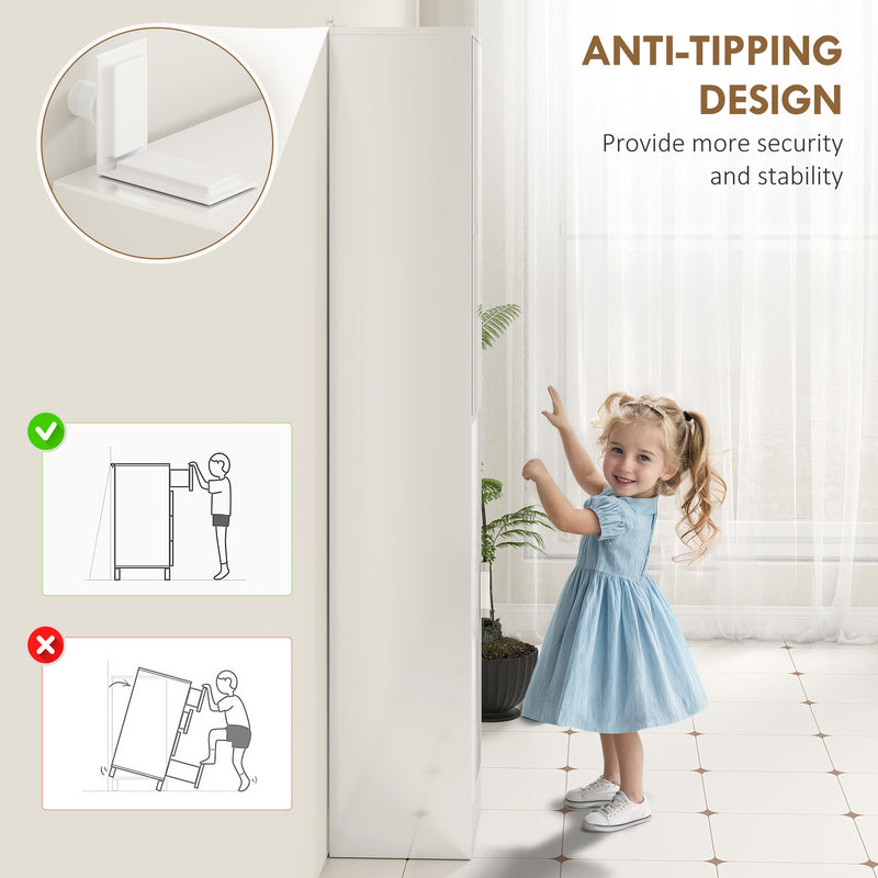 Tall bathroom cabinet with mirror – image 6