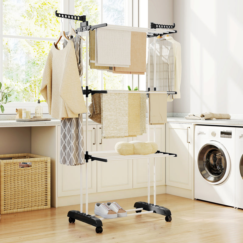 Folding clothes drying rack – image 10
