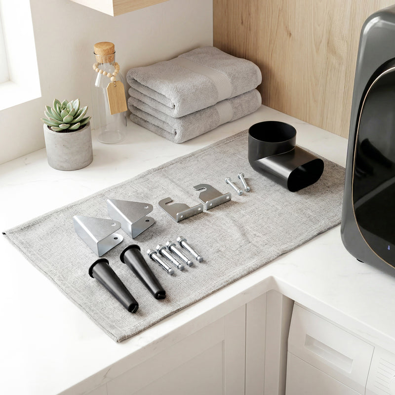Compact tumble dryer in grey – image 9
