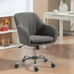 HOMCOM Snow Flannel Office Chair - Grey – view 2