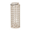 Novi large cream ceramic window lantern on white