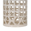 Close-up of the mixed-shape window cut-outs