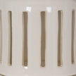 Close-up of the window cut-outs in the white glaze