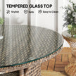 Round rattan garden table – image 6
