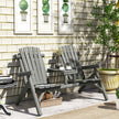 Garden bench with centre table – image 8