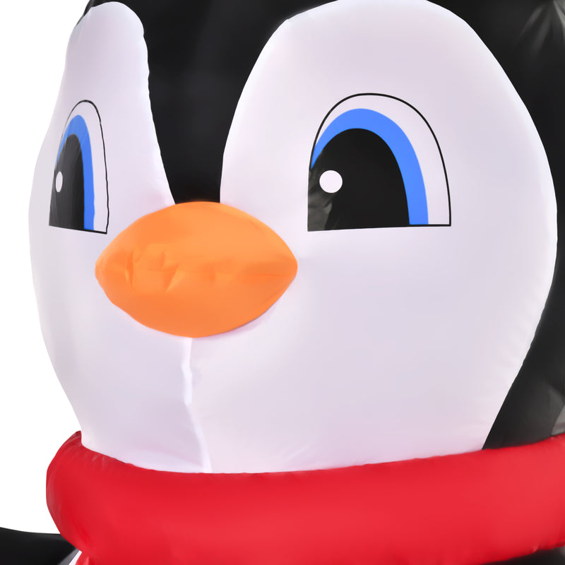 Close-up of a decorative detail on the 8ft penguin