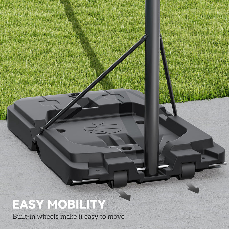 Adjustable basketball hoop with weighted base – image 7