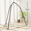 Outsunny Hammock Stand for Hanging Chair Adjustable Height Tripod Hammock Chair Stand Only with Chain, 150 kg Capacity – view 3