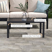 Slatted garden coffee table – image 4