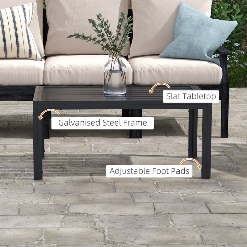 Slatted garden coffee table – image 4