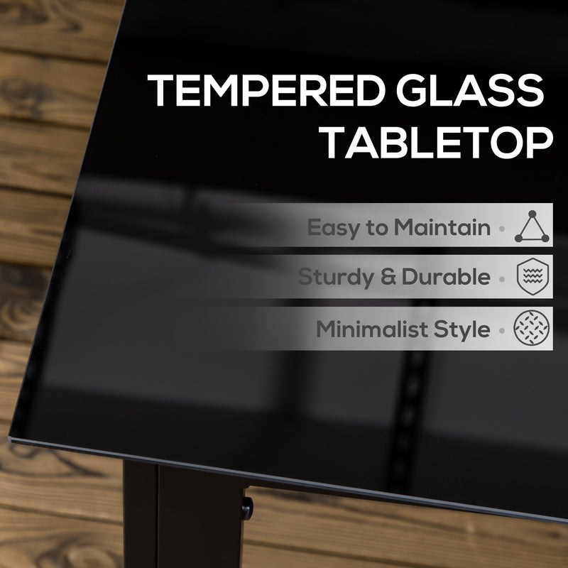 6-seater glass garden table – image 4