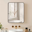 Black compact mirror cabinet – image 9