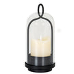 Nyx medium cloche candle holder with an LED candle inside