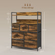 Rustic 7-drawer storage unit – image 3