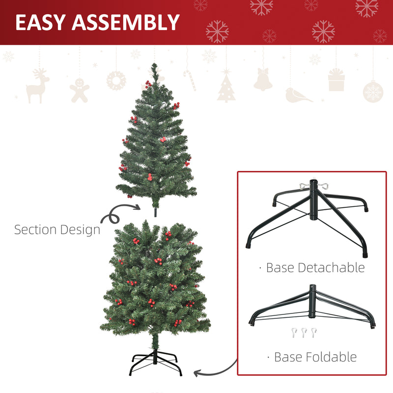 5ft pre-lit pencil Christmas tree – image 7