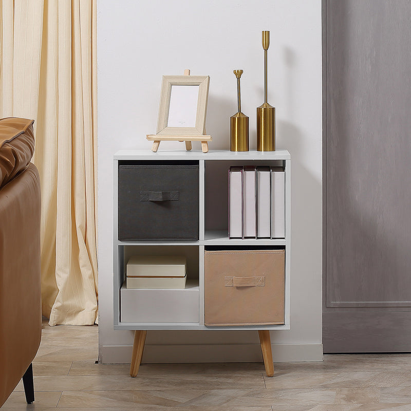 White 4-cube storage unit – image 9