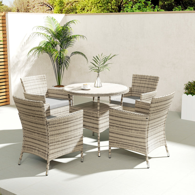 Rattan garden dining set – image 8