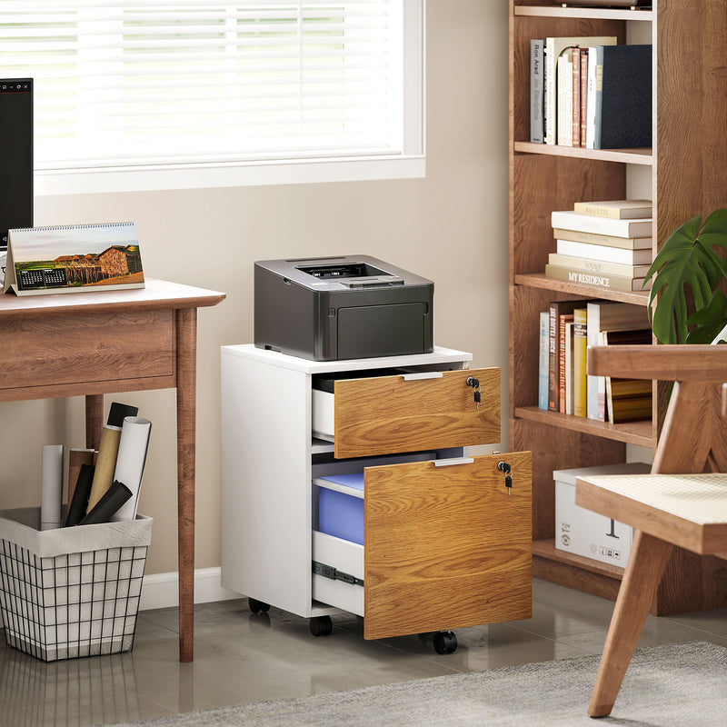 2-drawer lockable filing cabinet – image 2
